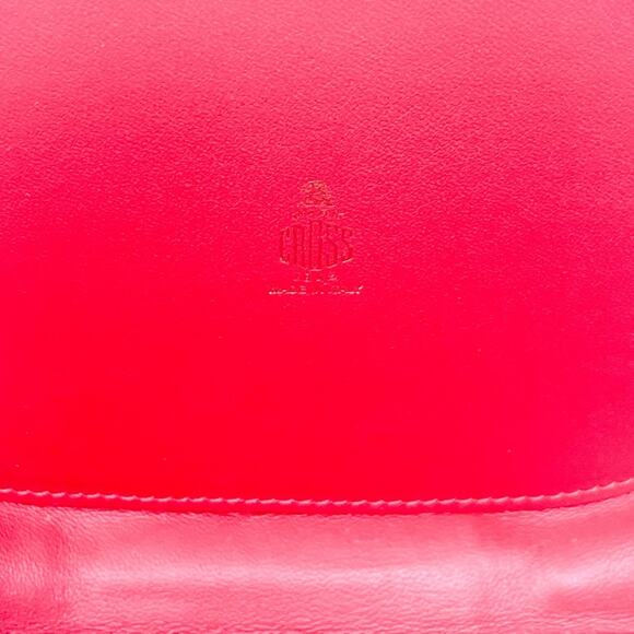 Mark Cross Gabriella Black Satin & Brass Clutch Chain Strap Bag - Picture 9 of 11